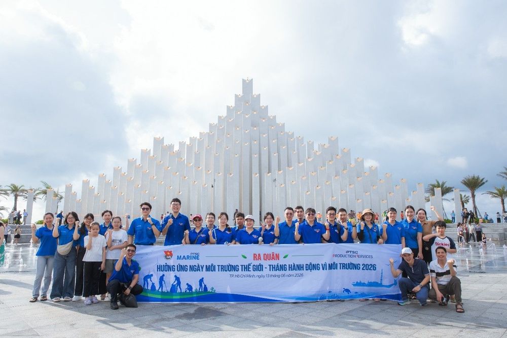 TUỔI TRẺ PPS VÀ PTSC MARINE: RỰC LỬA TÌNH NGUYỆN TRONG HOẠT ĐỘNG LÀM SẠCH BIỂN HƯỞNG ỨNG NGÀY MÔI TRƯỜNG THẾ GIỚI 2026